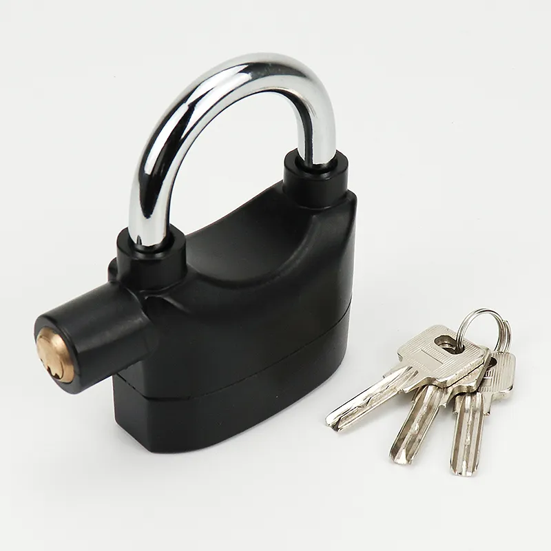 Security Safety Door Waterproof Security Siren Alarm Motorcycle Bicycle Lock Padlock