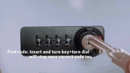 Progressive 4 Digits Mechanical Numeric Combination Lock 9525 with Code Change Position